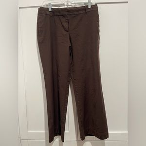 jcrew wool pants brown